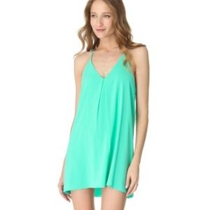 Alice + Olivia Fierra Silk Slip Dress